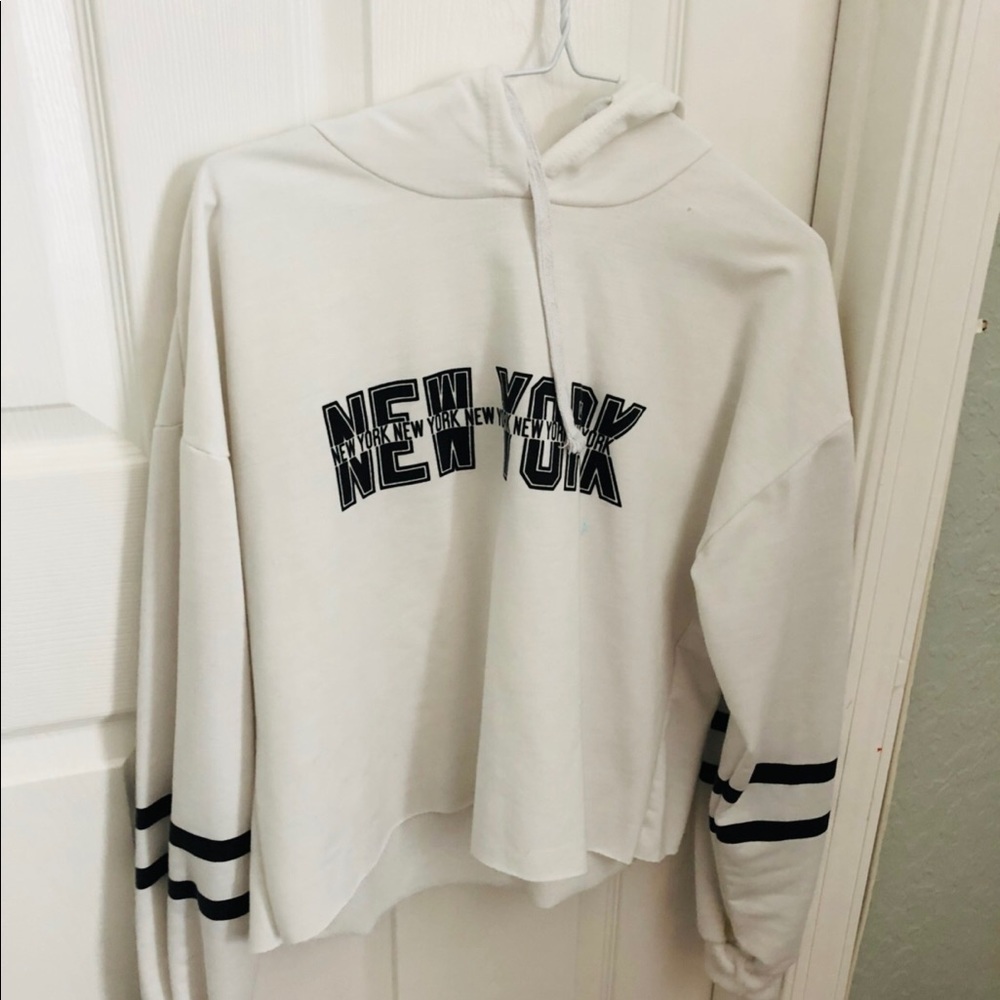 Cropped new York hoodie